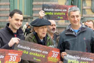 Oskar Matute: "Greba mobilizaziorako eta herritarren burujabetzerako dinamika baterako abiapuntua izan behar da"